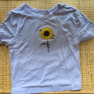 Purple holister baby tee